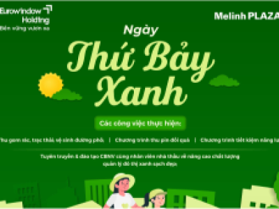PHÁT ĐỘNG CHƯƠNG TRÌNH  “NGÀY THỨ 7 XANH” TẠI TỔ HỢP THƯƠNG MẠI MELINH PLAZA